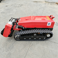 Robot tondeuse électrique tout-terrain à fléaux, télécommandé, automoteur, à braquage zéro, certifié CE EPA, pour le désherbage des vergers
