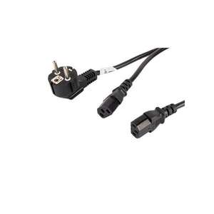 Cable de alimentación - conector CEE 7/7 macho a 2x C13 hembra, longitud 2 m, ideal para conectar dispositivos eléctricos en - Product Image 1