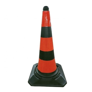 Bán Buôn 75Cm 30 "Inch Xây Dựng Giao Thông Bãi Đậu Xe An Toàn Đường Bộ Cơ Sở Cao Su Màu Đỏ Màu Đen Đầy Đủ Phản Quang <span class=keywords><strong>PE</strong></span> Nhựa An Toàn Cone - Product Image 1