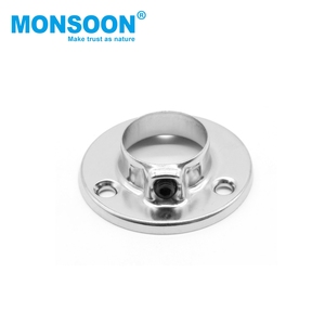 Accessoire de quincaillerie pour armoire de chambre, support de rail de penderie à <span class=keywords><strong>bride</strong></span> pour <span class=keywords><strong>tube</strong></span> <span class=keywords><strong>rond</strong></span> de 50 mm - Product Image 3
