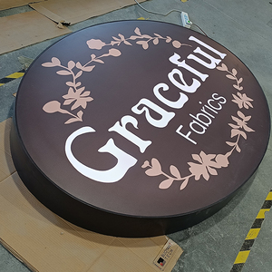 Restaurant And Lounge Rectangular Led Light Box Sign Wall <b>Mounted</b> Aluminum <b>Frame</b> Illuminated Signage - Product Image 6