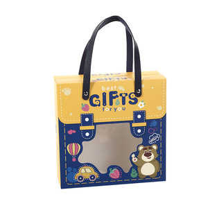 Hồng gấu phim hoạt hình lễ hội Kid giáng sinh nhật đảng tông Hộp Quà Tặng rõ ràng PVC Búp bê bao bì hộp với cửa sổ - Product Image 6