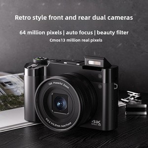 Appareil photo numérique transfrontalier DC218 avec capteur CMOS <span class=keywords><strong>HD</strong></span>, écran de 2 à 3 pouces et batterie au lithium pour selfies et vlogging étudiant - Product Image 1