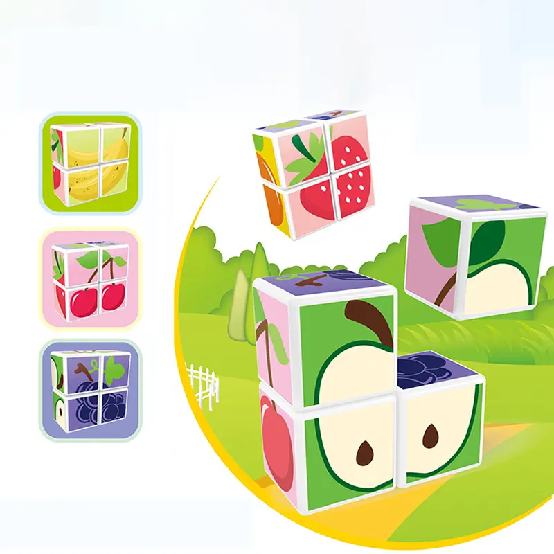 Blocs de construction magnétiques puzzle blocs de jouet éducatif carreaux jouets pour enfants avec matériau écologique pour enfants