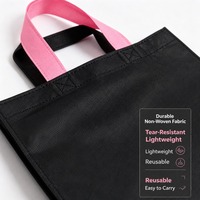 Sac fourre-tout personnalisé en non-tissé avec poignées, sac d'emballage de luxe réutilisable pour la promotion de la marque
