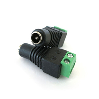 Prix usine 5.5*2.1 adaptateur vidéo coaxial prise connecteur mâle cc pour accessoires de caméra Cctv à l'adaptateur de bornier