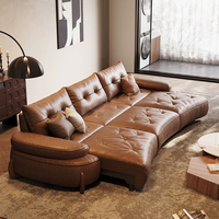 Ensemble de canapé sectionnel électrique extensible avec télécommande sans fil de luxe, prix d'usine, canapé-lit coulissant inclinable à commande électrique sur mesure