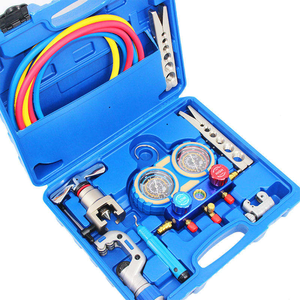 Hand Air Conditioner Tool Kit Vacuum Pump Flare Refrigerant Charging HVAC Installation Home AC Repair Maintenance CT-8A Alloy - Product Image 1