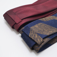 Cravate de mariage formelle pour homme en polyester jacquard rayé floral à séchage rapide de 7 cm pour le marié