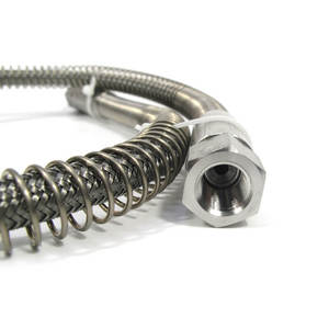 Assemblage de tuyaux d'oxygène en PTFE tressé en acier inoxydable SAE 100 R14 Extrémités de tuyaux en PTFE Tuyau de frein automobile - Product Image 3