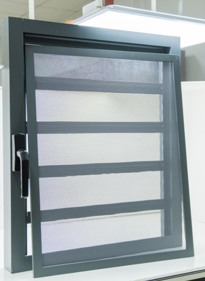 louvre windows frame with burglary proof