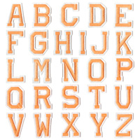 Patchs brodés colorés écologiques avec lettres personnalisées, combinaison d'alphabet anglais, lettres à repasser ou à coudre, applique DIY pour vêtements