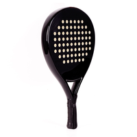 Logo personnalisé Paddle Padel Raquette de tennis Diamant/Larme/Forme ronde en fibre de verre 3K/12K/18K/Fibre de carbone avec filet en nylon