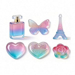Kit de Silicona para Hacer Joyas TOYSRUNNER con Moldes de Silicona UV de Curado Rápido y Transparentes para Llaveros, Flores y Colgantes - Product Image 2