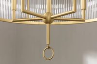 Lustre suspendu en cristal à LED avec cadre en cuivre, style moderne de qualité, décoration de salle à manger, décoration intérieure personnalisée
