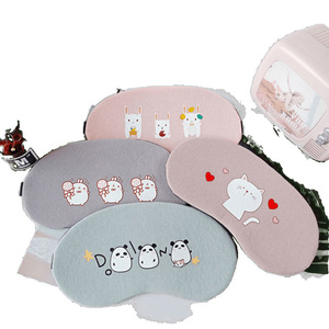 Masque de sommeil mignon de dessin animé avec poche de glace rafraîchissante, bloquant la lumière, respirant, pour adultes et étudiants - Product Image 5