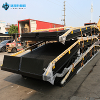 Rampe de quai mobile hydraulique 10-12 tonnes, rampe de chantier à hauteur réglable pour le chargement et le déchargement de conteneurs, camions et chariots élévateurs, certifiée CE