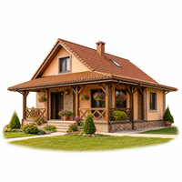 Kit de maison moderne légère en acier galvanisé Q345B, murs isolés en laine de roche, 1 à 3 étages, plan de maison personnalisable, construction rapide