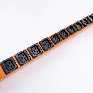 4-bits C19 16-bits C13 IEC type horizontal/vertical Single-Phase Metered PDU lockable socket with switch fit of data centers