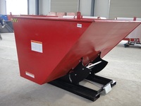 Bacs à déchargement automatique en acier robuste avec système de dégagement par pare-chocs pour chariot élévateur