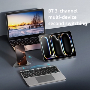 Nouveau design <span class=keywords><strong>Ibox</strong></span> 11 Clavier mécanique USB-C pliable fin portable mini sans fil avec pavé tactile et pavé numérique - Product Image 4