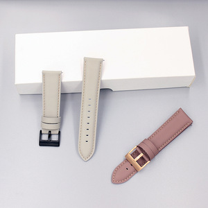 Bracelet de montre en cuir pour <span class=keywords><strong>Huawei</strong></span> <span class=keywords><strong>GT</strong></span> 6/5/4/<span class=keywords><strong>3</strong></span>/2 41/42/46 mm avec barrettes à ressort à dégagement rapide, bracelet de remplacement classique avec boucle ardillon - Product Image 2