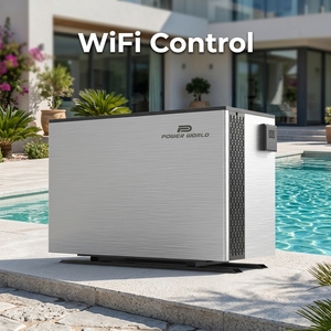 <span class=keywords><strong>POWERWORLD</strong></span> Bomba de Calor de Aire para Piscina con Control WiFi a Bajo Precio, sin Tanque, con Carcasa de Acero Inoxidable - Product Image 5