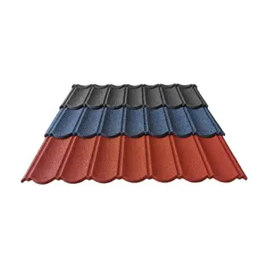 China Factory Price Building Materials Colorful Stone Coated Metal Roof Tiles