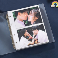 Kunden spezifische Ordner Fotoalbum Buch Pocket Clear Transparent Plastic Photo card Holder Binder