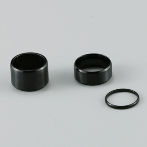 Fashion Chunky Men <b>Blank</b> Band Men <b>Rings</b> Stainless Steel Black Plated Finger <b>Ring</b> - Product Image 3