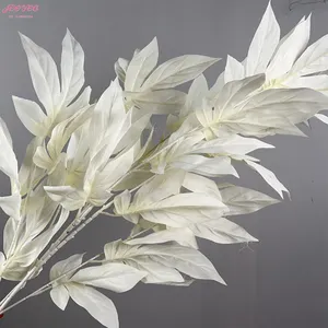 Vente de gros Nouvelle mode Real Touch plantes artificielles sans décoloration feuilles vertes décoration de fête de mariage à la maison.