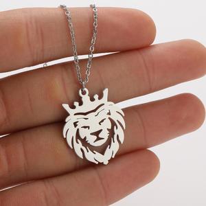 New Fashion Crown <strong>Lion</strong> <strong>Pendant</strong> Women's Necklace Personalized Simple Fashion Jewelry Accessories - Product Image 5