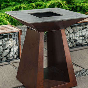 Braciere Barbecue in Acciaio Corten Stufa Robusta <span class=keywords><strong>Griglia</strong></span> da Esterno <span class=keywords><strong>Griglia</strong></span> Barbecue Braciere in Acciaio Corten Griglie BBQ per Giardino - Product Image 5