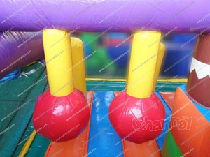 Animaux d'Afrique <span class=keywords><strong>Cours</strong></span> de jeux gonflables Terrain de rebond Sport Joute Jeu d'obstacles gonflable Course à vendre pour enfants et adultes - Product Image 6