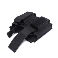 Tactique Double Magazine Pouch MOLLE Ceinture Compatible Mags Lampes de poche Support à dégagement rapide pour Chasse Gamme EDC