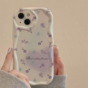 Fiore <span class=keywords><strong>viola</strong></span> amore <span class=keywords><strong>cuore</strong></span> stampa gelato bordo onda Silicone TPU custodia per telefono cellulare per <span class=keywords><strong>Iphone</strong></span> X Xr Xs 11 12 13 14 15 16 17 - Product Image 6