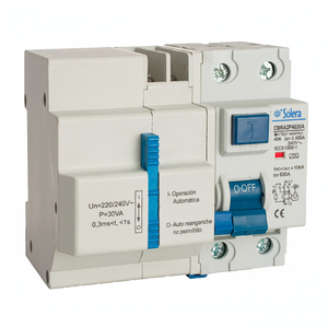 Interruttore differenziale bipolare 40A 10kA con ripristino (Solera CBRA2P4030A) - Product Image 2