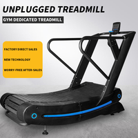 Caminadora Mecánica Profesional Mini Autopropulsada con Pantalla LED, Ecológica y Curva para Gimnasio