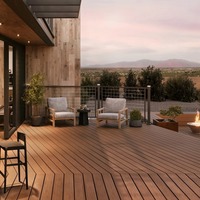 Revêtements de terrasse et de sol en WPC extrudé, prix direct usine, pour extérieur, résistants à l'eau et aux intempéries, vente en gros