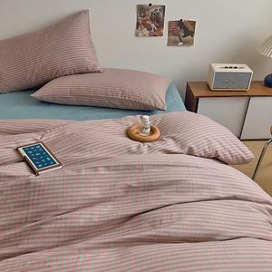 ชุดเครื่องนอนผ้าฝ้ายดู๊อกซี่ ไอเม่ย ไม่แคนกัง 4 ชิ้น ผ้าสองชั้น ระบายอากาศได้ดี สไตล์เรียบง่าย สำหรับใช้ในห้องนอน - Product Image 3