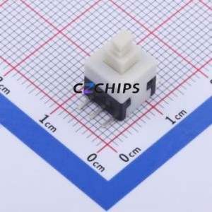 K8-8081S-N1 Push Button Switch SMD Switch No Lock Rectangle Plunger Vertical Mount 100mA - Product Image 1