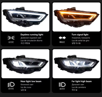 AURON Nouveau Phare Avant à LED 32V Haute Luminosité, Mise à Niveau 12V, 6000K, Éclairage Blanc pour Audi A3 2017-2021