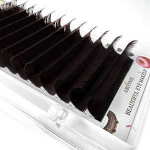 Extensiones de Pestañas Individuales Marrón Oscuro 0.05C 0.07D 8-15mm, Densas, Naturales, Suaves y Hechas a Mano - Product Image 5