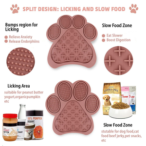 Tapis à lécher pour chien en silicone antidérapant sans BPA Baifu, tapis à lécher pour soulager l'anxiété des chats, bol pliable en silicone pour l'alimentation des animaux de compagnie - Product Image 4