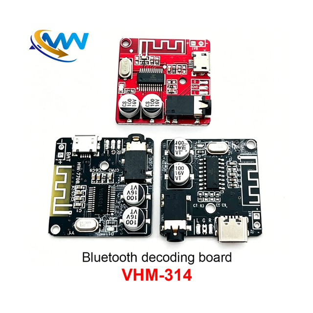 VHM-314 Decoding Board 5.0 Audio Receiver Module Mp3 Decoding Board Linux I2C Communication Vehicle-Mounted Speakers