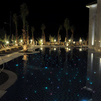 DMX LED Lichtquelle Fiber Optic Star Light Kit für Schwimmbad dekorationen Pool Sternen himmel Licht