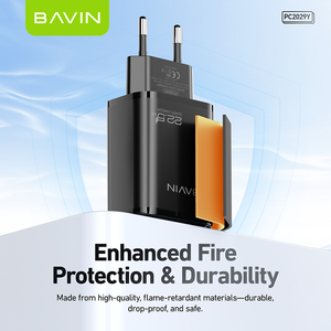 <span class=keywords><strong>Chargeur</strong></span> intelligent rapide BAVIN Home Office Mobile Phone Wall PC2029Y EU USB 22.5W avec câble USB - Product Image 5