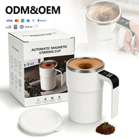 Mug à café et shaker de protéines électrique portable entièrement automatique en acier inoxydable 304 pour le fitness, le lait et le café