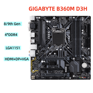 Carte mère de bureau originale pour <span class=keywords><strong>ASUS</strong></span>/GIGABYTE H310 B360 B365 Series LGA1151, Intel 6e/7e/8e/9e génération, double DDR4, M.2, SATA, 64 Go de RAM - Product Image 5