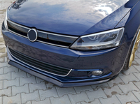 Lèvre avant de pare-chocs de voiture en ABS noir brillant, 1 pièce, style MAX pour VW Jetta MK6 Berline pré-lifting 2011 2012 2013 2014